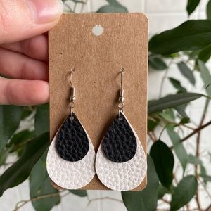 Faux Leather Earrings